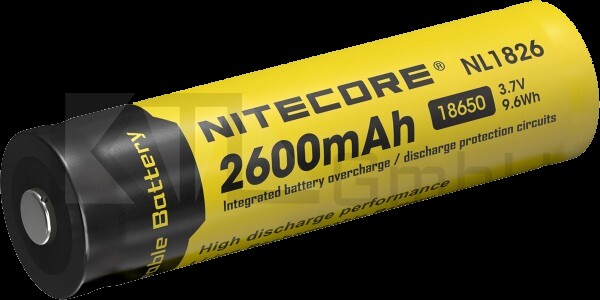 Nitecore Li-Ion Akku Typ 18650 - 2600mAh - NL1826